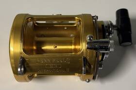 F910504 Penn International Ii 30tw Lever Drag Metal Trolling Reel Gold With Clamp And Nuts