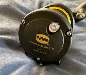 Fthii30sd Penn Fathom Ii Star Drag Reel - Black/gold Fishing Right Hande