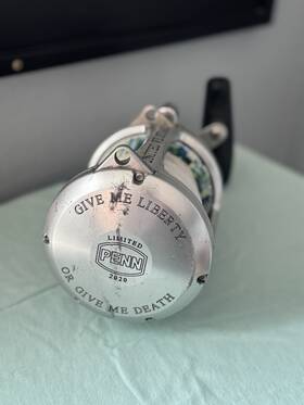Int50visw2020 Penn International 50visws Liberty Trolling Reel - Silver