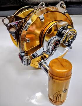 Penn Int80 Vintage International Gold 1st Gen Big Game Fishing Reel Excellent Cond
