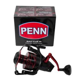 Pen-200-btliii8000hs-ver Penn Battle Iii 1 Black And Red Spinning Reel 8737
