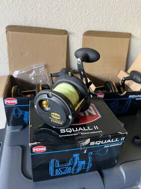 Sqlii25nsdlh Penn Squall Ii Star Drag Baitcasting Trolling Fishing Reel Left