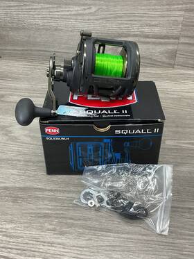 Sqlii30lwlh Penn Squall Ii Level Wind Conventional Reel Size 30 Left-hand