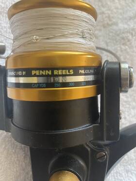 Ssvi5500 Penn Spinfisher Spinning Fishing Reel - Black/gold