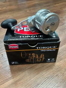 Trq15xnld2s Penn Torque Lever Drag 2-speed Fishing Reel Silver Free Shipping