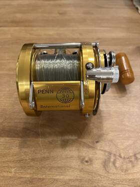 U230919y26150 Penn International 30 Gold Right No Box Used Trolling Reel Big Game From Japan