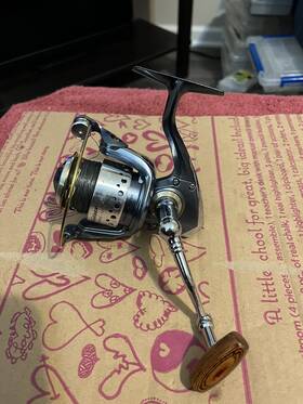 6735 Pfl Ger Pflueger President Size 35 Model Spinning Fishing Reel Nice