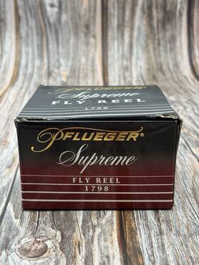 1798 Pflueger Supreme Fly Fishing Reel Model #1798 Box - Made In Korea