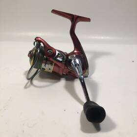 6925l Pflueger President Spinning Fishing Reel Red 10bb Vguc
