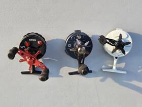 Ec25 Pflueger Eagle Claw Lot Of 3 Inline Reels From Ice Combos