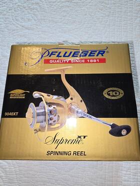 Supsp40 Pflueger Spinning Reel Supreme Xt 9040 Gear Ratio 6.2 1 - 10 Ball Bearings