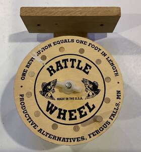 Rr100 Productive 053298382600 Alternatives Wood And Bell Rattle Wheel Reel Ceiling Or Wall Mount