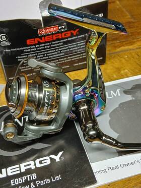 E05-ptib Quantum Energy Pt E05 Ptib Rare Nice Titanium Ultralight Fishing Reel E05ptib