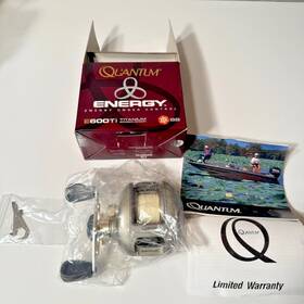 E600ti Quantum Energy Titanium With Box Bait Casting Reel Great