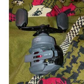 Im100s-qk1 Quantum Im100s Gray/black/red Baitcast Fishing Reel Double Handle 13/50 Line