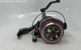 Op80 Quantum Optix Gray Red Aluminum Fishing Reel Spinning Spool Not Tested