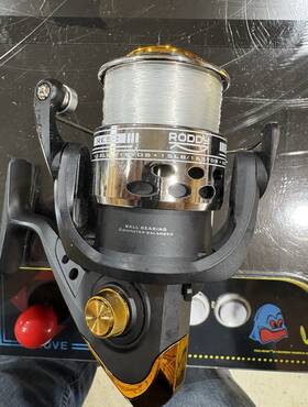 Re52 Roddy Spinning Reel Composite Ball Bearing Computer Balanced Black Gold
