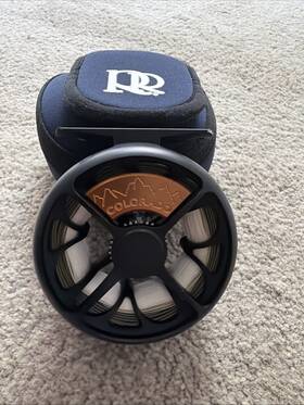 120033 Ross Colorado 2/3 Reel Black - Free 80 Fly Line New Click Drag System