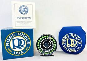 Ross 818288001899 Evolution 3 Fly Fishing Reel 5-7 Wt. Usa With Box Soft Bag And Manual