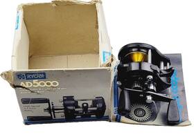 Ad5000 Ryobi Baitcasting Reel Made In Japan Black R/h 5.3 1 3bb Boxed Gold Spool