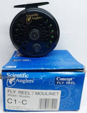 Scientific Anglers 051131775244 Concept 1 Fly Fishing Reel C1-c For Line Weights 5-9 Read