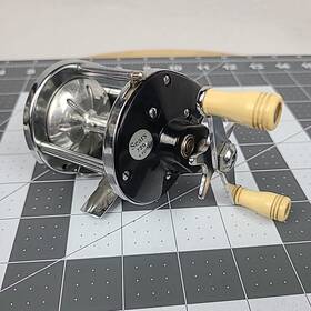6-41272 Sears 720 Vintage Fishing Reel 6 41272 Bait Casting Working