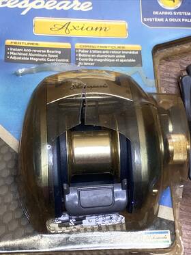 Ax2lp Shakespeare 043388213020 Axiom Baitcasting Fishing Reel Axiombcb Bearing System 10 Drag