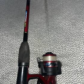 130wn Shakespeare Vintage Spinning Reel And Rod Nascar Fishing Pole 58 1/2 Inch
