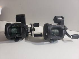 Ats20lcx Shakespeare Ats Conventional Line Counter Fishing Reels Pair Lot Of 2