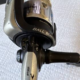 Pt35f Shakespeare Spinning Reel Silver/black 1 Ball Bearing Balanced Rotor