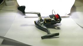 S4230 Shakespeare Supreme Balanced Motor Fishing Reel. Used Nice