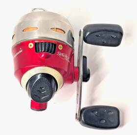 Synsteel6r Shakespeare Synergy Steel Spincast Fishing Reel Red Metallic 3.4 1