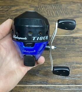 Tigrb15 Shakespeare Tiger Spin Cast Push Button Fishing Reel Right Hand Retrieve