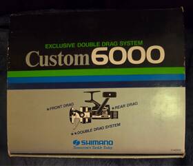 Shimano 022255001533 Custom 6000 Double Drag System Reel Nice