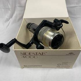 Shimano 022255013772 Sidestab 4000 Spinning Fishing Reel Rear Drag Used With Box And Paperwork