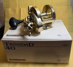 Shimano 022255048750 Trinidad Tn 40 Fishing Reel Fresh Service Carbontex Drag With Box Nice