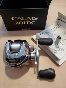 Shimano 022255075480 Calais 201dc Baitcast Reel Left Hand 7.0 1 10 Bearings Used Excellent