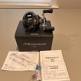 04114 Shimano Metanium Hg Jdm Baitcast Reel 7.1 With Box And Manuals