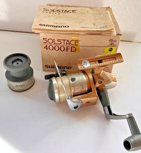 Cat4000hgfd Shimano Solstace 4000 Fd Spinning Reel Pre-owned In Box Ex Spool Instructions