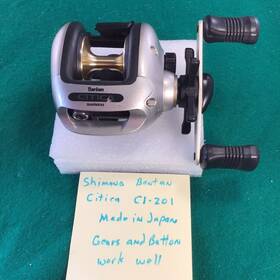 Ci-201 Shimano Cl-201 Bantam Citica Bait Caster Reel Silver Made In Japan