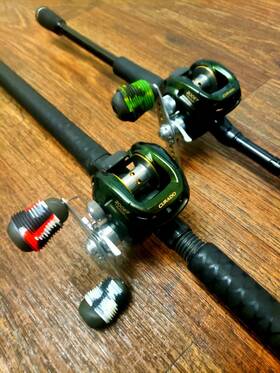 Crc-sx711mh Shimano 2 Curado 200e7 Fishing Tatula Reels And Crucial Casting Loomis Rods
