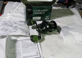 Cu-200g7 Shimano Curado 200g7 Casting Reel Rh 5bbs 155yds/10lb Box Grips-euc