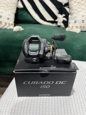 Cudc15 Shimano Curado Dc 150 Right Hand Bait Casting Reel 6.2 1 Gear Ratio Barely Used