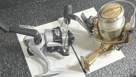 Sysp100 Shimano Spider Syncopate 2000 Gold And Silver Spinning Reels Lot