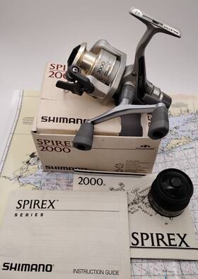 Sr-2000r Shimano Spirex 2000 Spinning Fishing Reel With Rear Drag And Fightinft X-spool