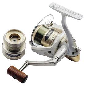 St2000fg Shimano Stradic 2000 Fg Spinning Reel White Wood Japan Spare Spool