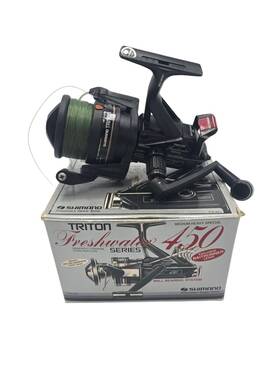 Tfw-450 Shimano Triton Freshwater Series 450 Bait Runner Spinning Reel Japan Box Paper