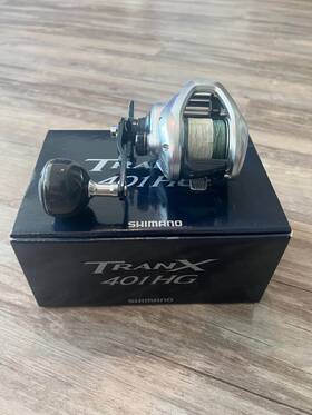 Trx401ahg Shimano Tranx 401hg Reel Low Profile Baitcasting Left Handed