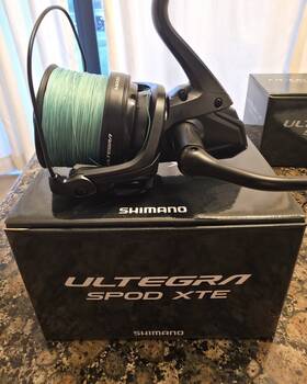 Ult14000xte Shimano Ultegra Spod Xte 14000 Spinning Reel With Spare Spool 4.3 1 44lb