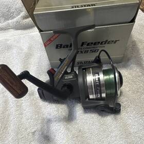 Rxb-50 Silstar Rxb 50 Bait Feeder Fishing Reel 3 Bearings 4.7 1 Graphite Silver